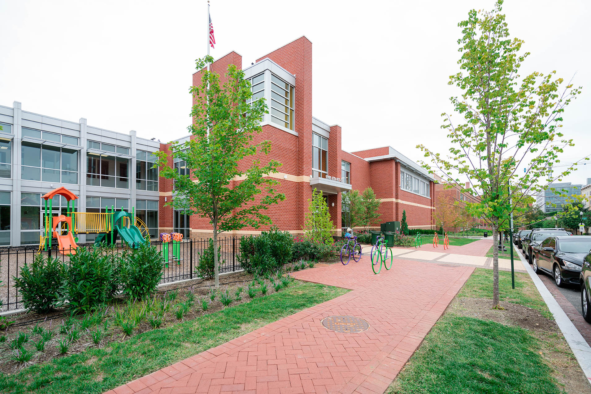 Exterior of a school in Washington DC